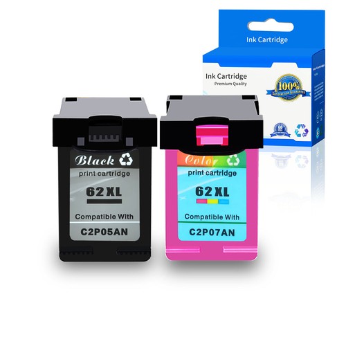 62 62XL Black Color Ink For HP 