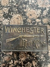 Vintage Winchester Repeating Arms NEW HAVEN CT Belt Buckle -B