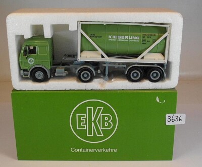 Herpa 1/87 Nr. WeMo Mercedes Benz Container-Sattelzug EKB Kieserling OVP 1 #3636