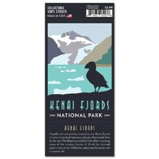 Trailblazer Collection Series Kenai Fjords National Park Collectible Sticker NEW