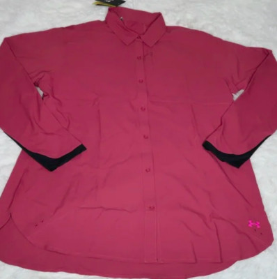 Under Armour Women's Tide Chaser 2.0 Long Sleeve 1351128 678 Size Large Red
