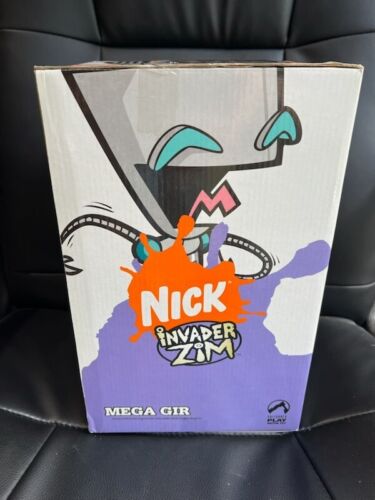INVADER ZIM *RARE* MEGA GIR 12” FIGURE W/ DOGGIE DISGUISE PALISADES 2005 IN BOX - Picture 5 of 7