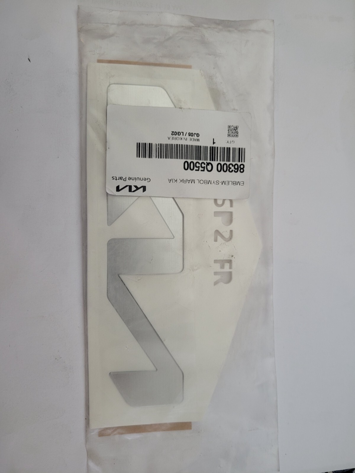 Genuine Kia FRONT Bumper Emblem KIA 86300-Q5500 Seltos 2022-2023 | eBay