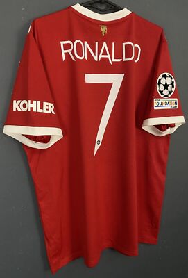 MEN RONALDO #7 FC MANCHESTER UNITED 2021/2022 UEFA SOCCER FOOTBALL