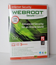 Webroot Secure Anywhere PC/Mac/Mobile Android  iOS-3 Devices Internet Security
