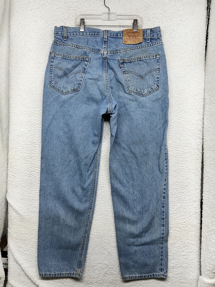 VTG Levis 550 Jeans 36x30 Blue Relaxed Mid Rise American USA Denim