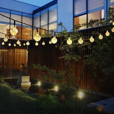 Outdoor String Lights Patio Party Yard Garden Wedding 30 Solar Powered LED Bulbs