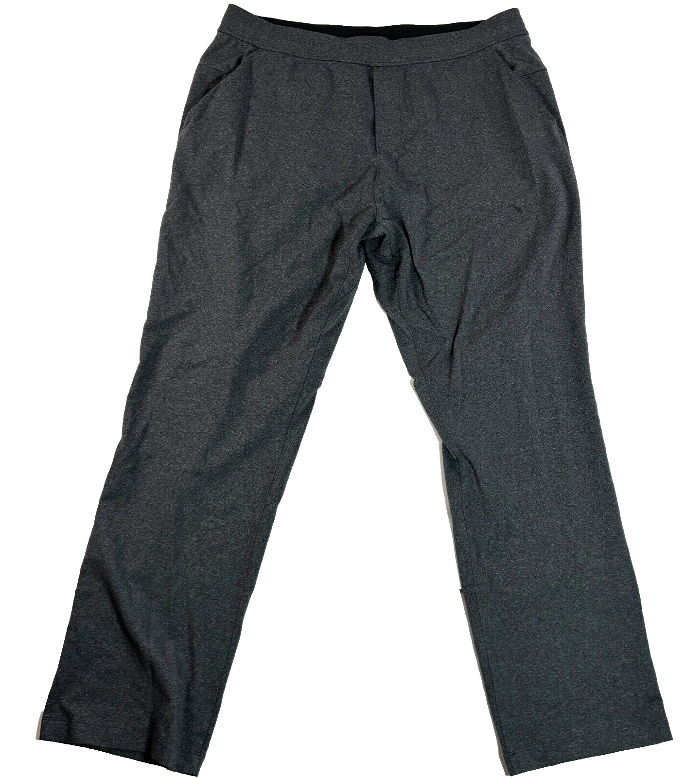 Lululemon Discipline Sweatpant Gray Stretch Gym Zip Pocket Jogger Men XXL 37x30