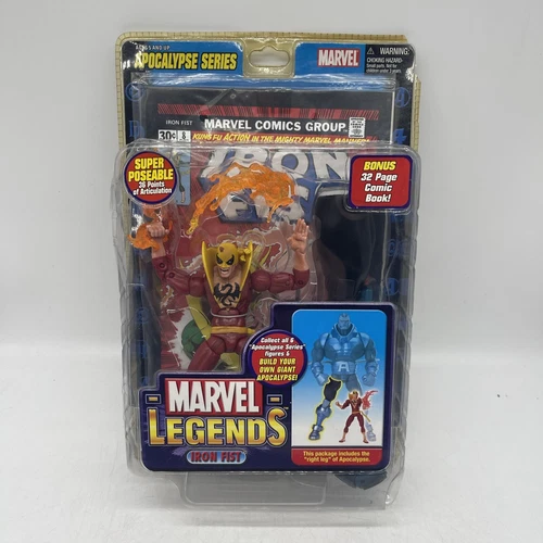Marvel Legends Toybiz Puño de Hierro Apocalipsis Negro BAF Variante Roja ToyBiz 2005