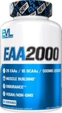 Bcaas Amino Acids Supplement for Men - EVL 2:1:1 5G BCAA Capsules for Post Worko
