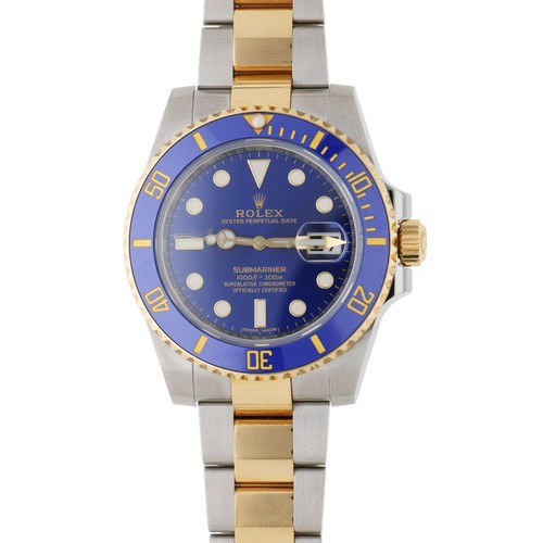 Rolex Submariner 116613LB Bluesy Two Tone Steel & 18K Gold Circa Full Set Watch