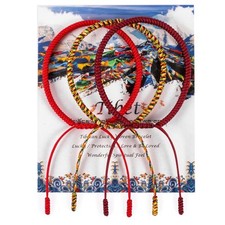 Tibetan Lucky Red String Woven Bracelet for Protection Men Women Good Luck Red T