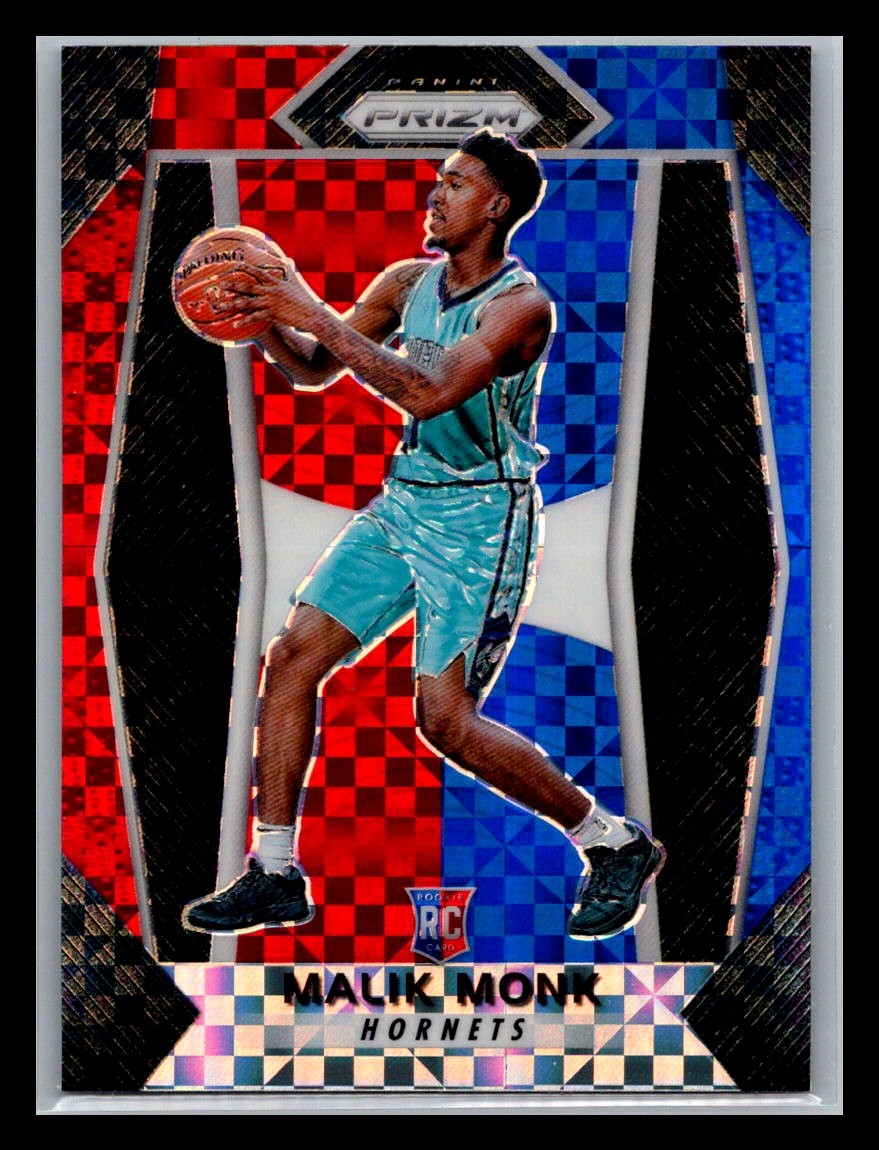 2017-18 Panini Prizm Prizms Red White and Blue Malik Monk Rookie
