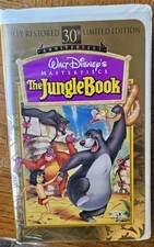 The Jungle Book VHS 30th Annivers Walt Disney Masterpiece Clamshell Estate Item 