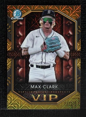 2025 Bowman Mega Box Gold Mojo Refractor 32/50 Max Clark #VIP-10 1bk5