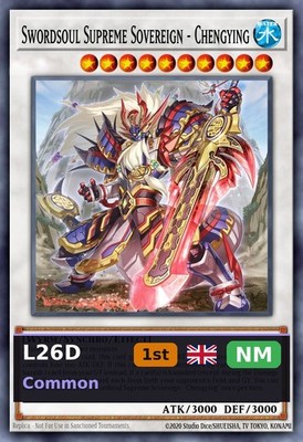 Swordsoul Supreme Sovereign - Chengying L26D-X41 1st Edition NM EN Yu-Gi-Oh