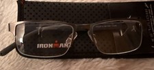 Foster Grant Ironman IronFlex Gun 1.25 Reading Glasses CASE IM1001 Black/Blue