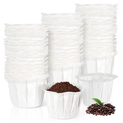 Disposable Paper Coffee Filters K Cup Paper Filters Compatible with Keurig Si...
