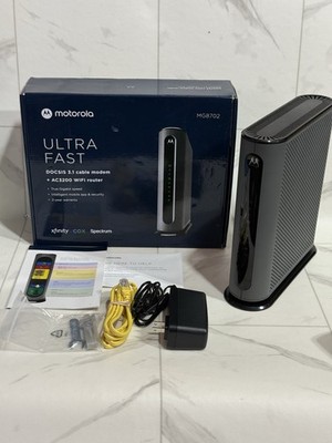 Motorola MG8702 | DOCSIS 3.1 Cable Modem + Wi-Fi Router (High Speed Combo)