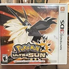 Pokémon Ultra Sun Nintendo 3DS (2017) w/ Case, Manual & Cartridge
