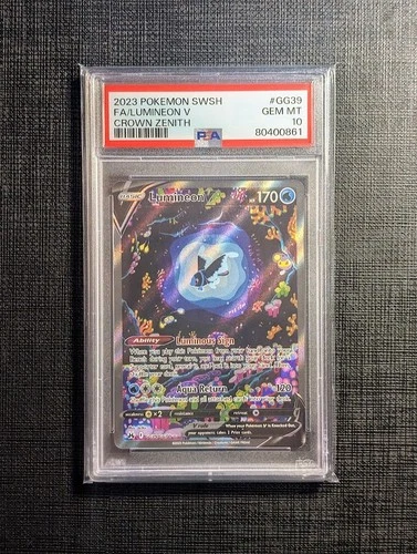 PSA 10 Lumineon V GG39/GG70 Crown Zenith: Galarian Gallery