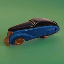 SCHUCO PATENT 1010 WENDELIMOUSINE Made in Germany blau Blechauto Blech Auto 