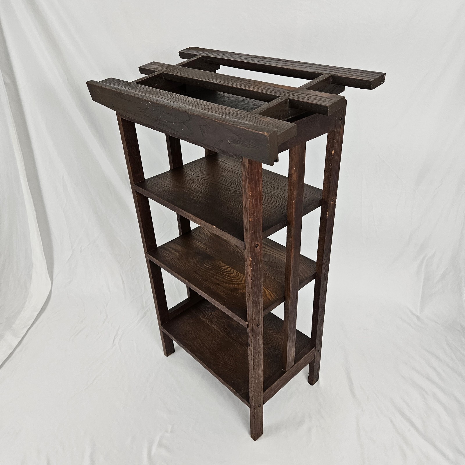 Antique Mission Oak Library Lectern Book Shelf Early 1900's 