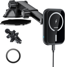 for MagSafe Car Mount Charger, 15W Fast Charging Magnetic Wireless Charging Ph