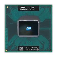Intel Core 2 Duo T7400 Processeur CPU Sl9se 2,16 GHZ Ppga478 Mobi Remis à Neuf