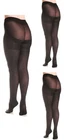3 pairs Scala Small Size Slimming Anti-Cellulite 80 Denier Black Opaque Tights