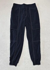 Athleta Pants Womens 2 Navy Chelsea Utility Jogger Cargo Zip Pocket Athletic