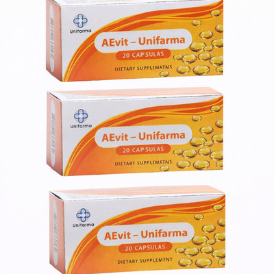 AEvit Unifarma Source of vitamins A and E Immune system function 20 cap x3 pack