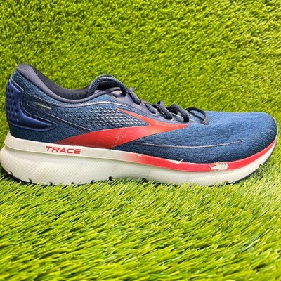 Brooks Trace 2 Mens Size 11.5 Blue Red White Athletic Running
