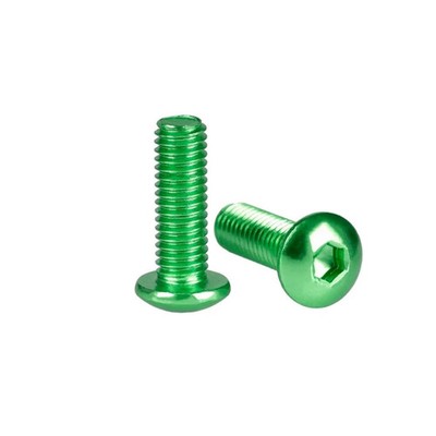M6 Aluminum Alloy multicolour Button Head Socket Cap Screws Allen Hex