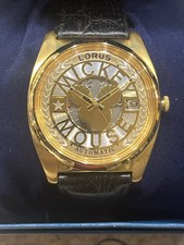 Vintage Lorus Disney Mickey Mouse Automatic Date Watch with Box NOS 114 