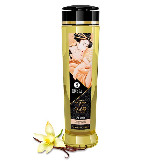 Huile de massage érotique SHUNGA formule glisse longue durée