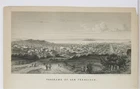 1860s CIVIL WAR ILLUSTRATED LETTER SHEET / STATIONERY - SAN FRANCISCO PANORAMA