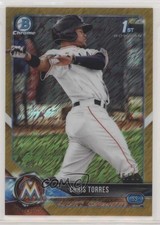 2018 Bowman Chrome Prospects Gold Shimmer Refractor 46/50 Christopher Torres k0w