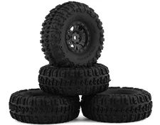 Pro-Line 1/24 Trencher F/R 1.0" Tires Mounted 7mm Blk Impulse SCX24 (4) 10209-10