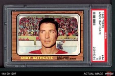 1966 Topps #44 Andy Bathgate Red Wings HOF PSA 5 - EX