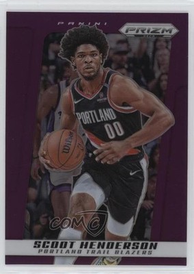 2024-25 Panini Prizm Deca Purple Prizm 22/99 Scoot Henderson #15 5i3