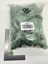 1.1 Pound 1100 Pcs Acrylic Frosted Leaves Beads Caps GREEN LEAF