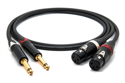 enoaudio Mogami 2534 Stereo Paar (L,R) Kabel | Neutrik Gold 6,35 TS - XLR female