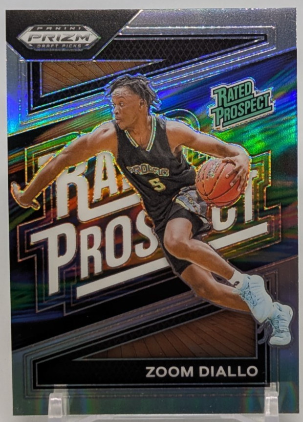 2024 Panini Prizm Draft Picks - Zoom Diallo #1 Silver Prizm Rated Prospect (RC)