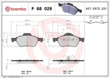 BREMBO Bremsbelagsatz Scheibenbremse PRIME P 68 029 für RENAULT LAGUNA WIND KG0
