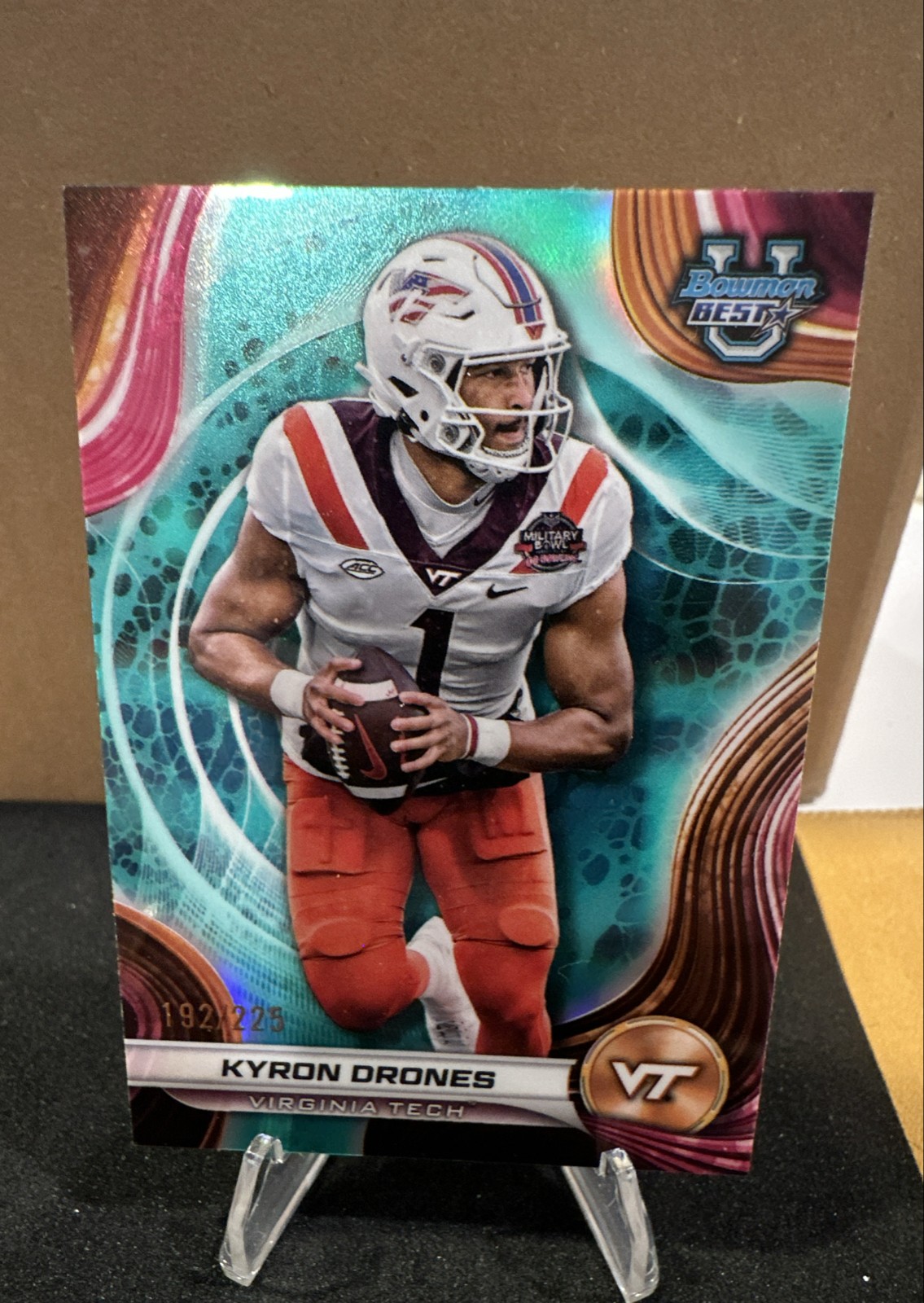 2024 Bowman's Best University - Kyron Drones #52 Aqua Refractor /225 (RC)
