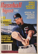 Baseball Digest February 1997 Ken Caminiti on Cover