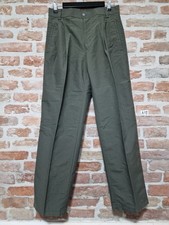 Pantalone Sartoriale Trussardi Elegante Taglia 46 - M Uomo Verde Militare Comodo
