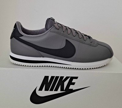 Nike Cortez Leather Gunsmoke Grey Black 819719-004 SUPER RARE Men 10 LIKE N W