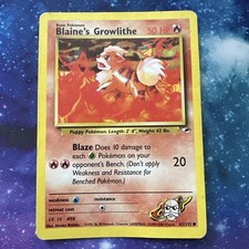 Blaine's Growlithe 062/132 Gym Heroes Regular